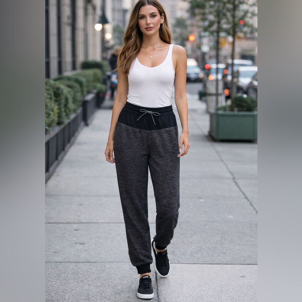 🖤 Rag & Bone drawstring waistband knit jogger pants black / gray🩶